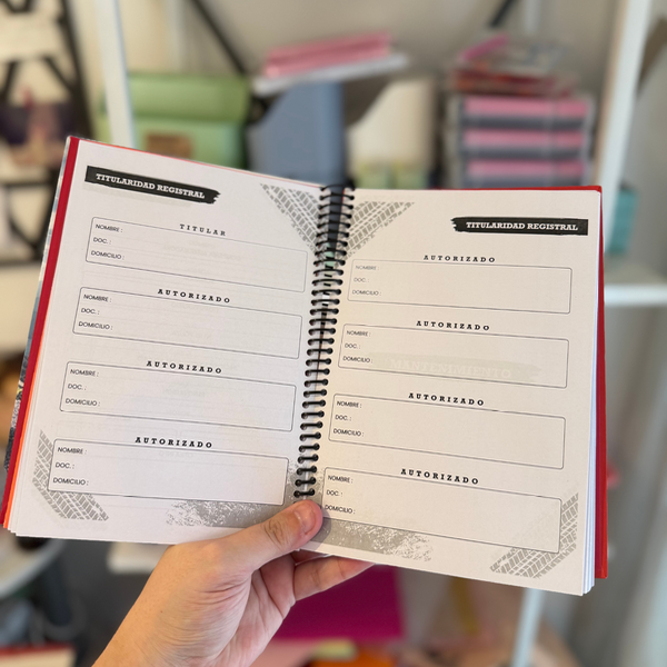 Cuaderno de control vehicular