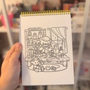 Kit libro para pintar Cozy por Europa + Marcadores