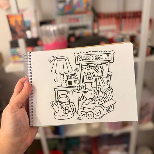 Kit libro para pintar Pequeños espacios + marcadores filgo Alloy