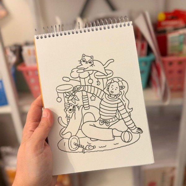 Libro para pintar Cat