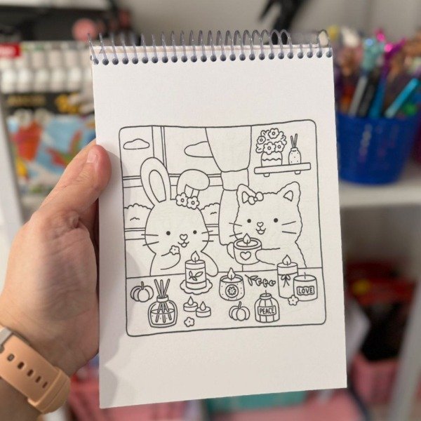 Libro para pintar Fuzzy Hygge