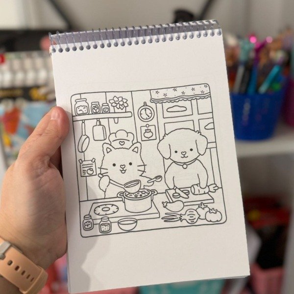 Libro para pintar Fuzzy Hygge