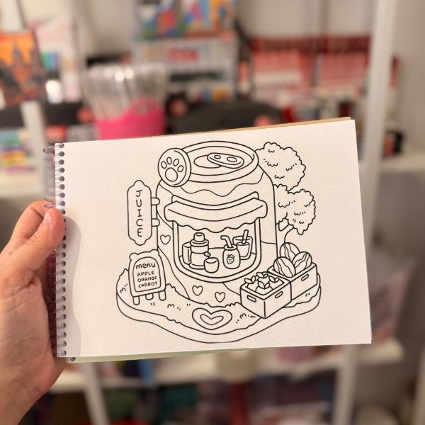 Libro para pintar Pequeños espacios