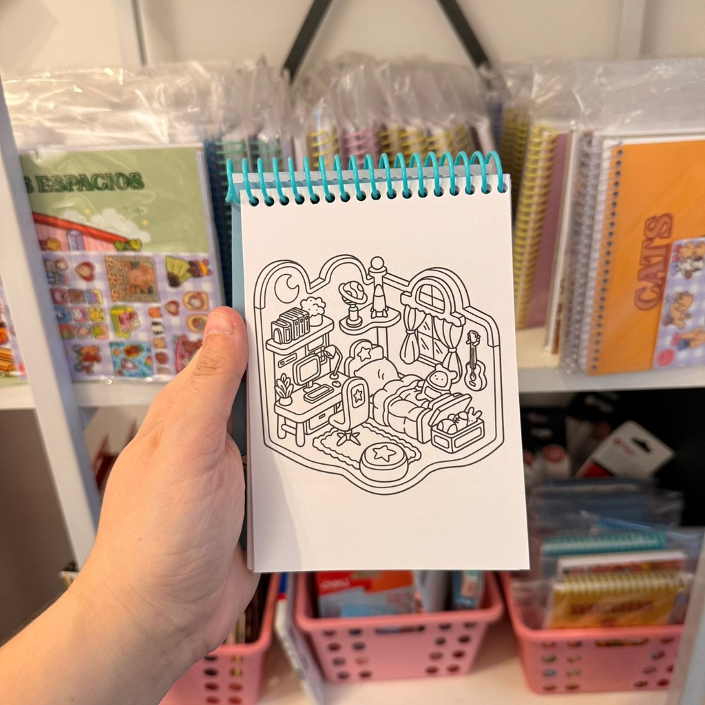 Block para pintar A6 Mini Espacios