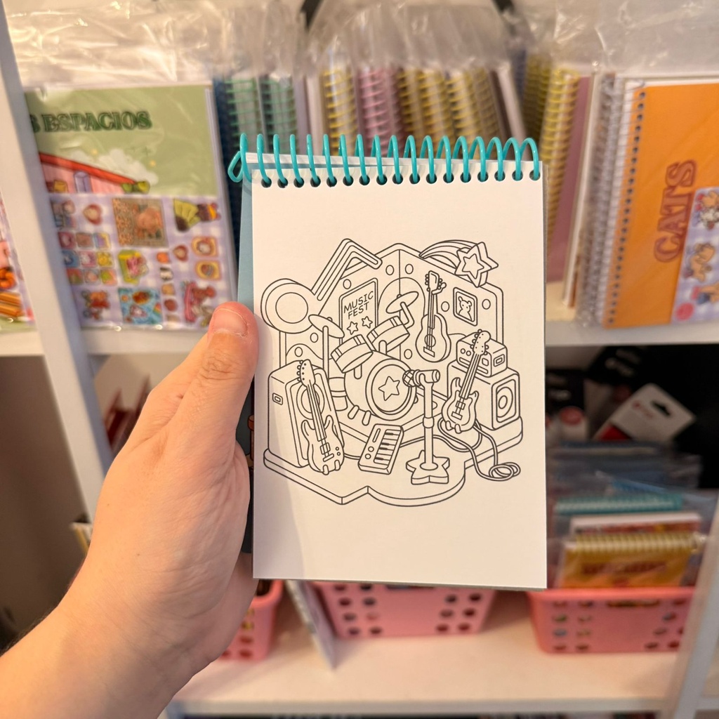 Block para pintar A6 Mini Espacios
