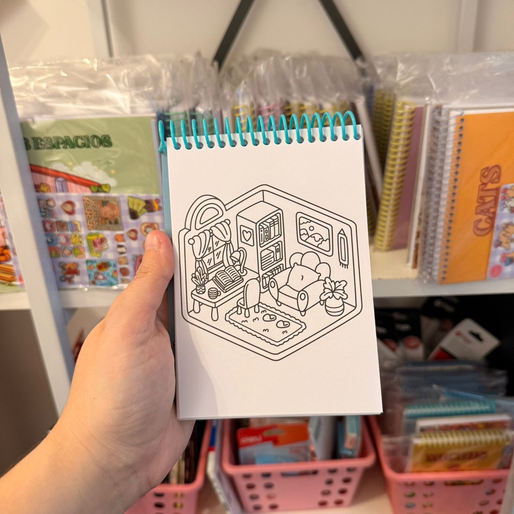Block para pintar A6 Mini Espacios