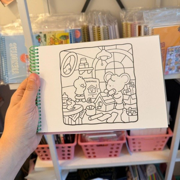 Kit libro para pintar Comfy Corner + marcadores Filgo