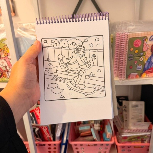 Kit libro para pintar Girls 4 + marcadores filgo Alloy doble punta