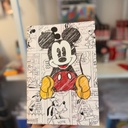 Anotador abrochado con hojas lisas - Tamaño A5 - Diseño de tapa: Mickey mouse