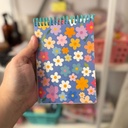 Block anillado tamaño A6 [hojas rayadas] - Diseño de tapa: Flores de colores