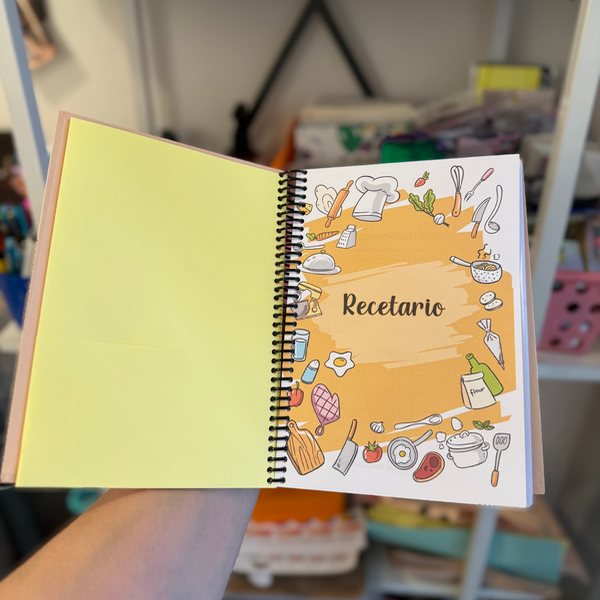 Recetario de cocina a color