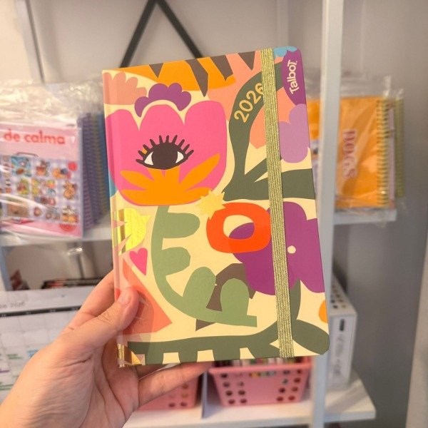 Cuaderno Talbot flor A5 hojas rayadas