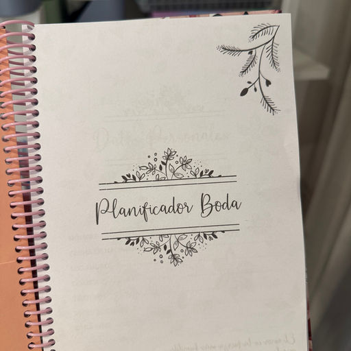 Cuaderno planificador de bodas