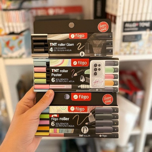 [KLPC-00100_MN] Set de 3 cajas de lapiceras roller Filgo TNT
