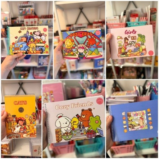 [PLBR-00160_MN] Pack de 6 libros para pintar