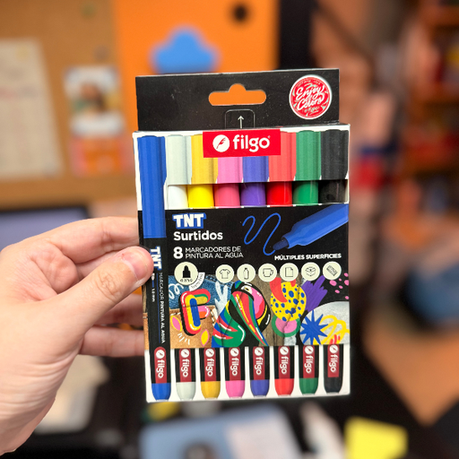 [MRC-00127_MN] Marcadores al agua TNT filgo x 8