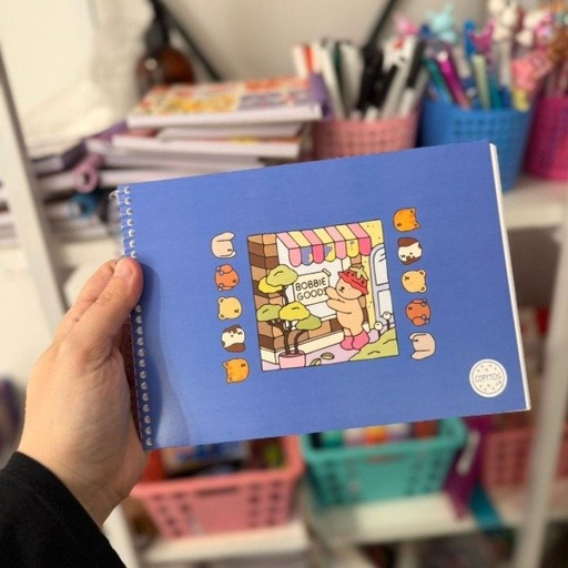 [LPR-0107_MN] Libro para pintar Bobbies Goods tapa azul