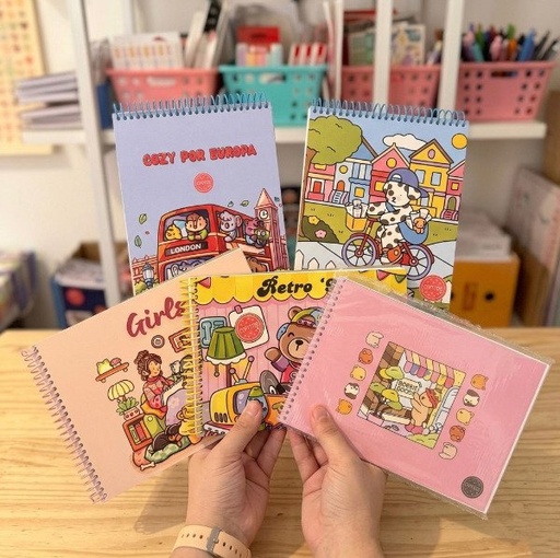 [PLBR-00168_MN] Pack 5 de libros para pintar N4