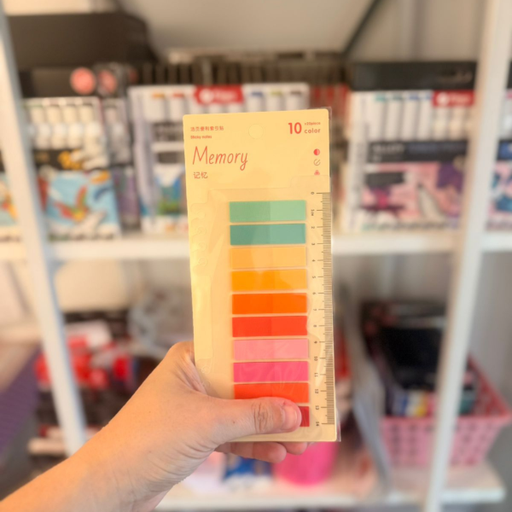 [ARLB-01701_MN] Banderitas colores X10 con regla Memory
