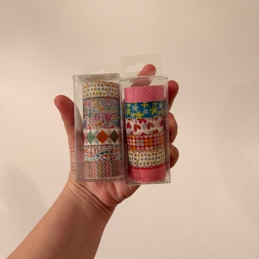 [SCR-00102_MN] Cinta Washi Tape x 6 unidades Mix cute